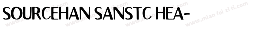 SOURCEHAN SANSTC HEA字体转换